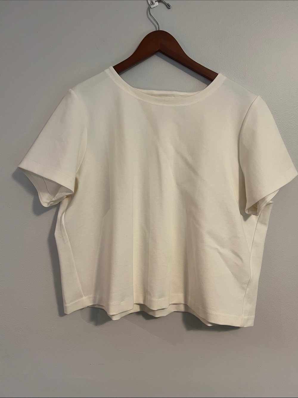 SPANX Women's Crewneck Short Sleeve Top - White/Cream